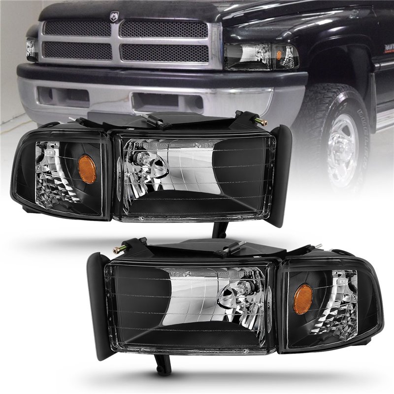 Anzo USA | Crystal Headlight Set - Ram 1500 / 2500 / 3500 2000-2002