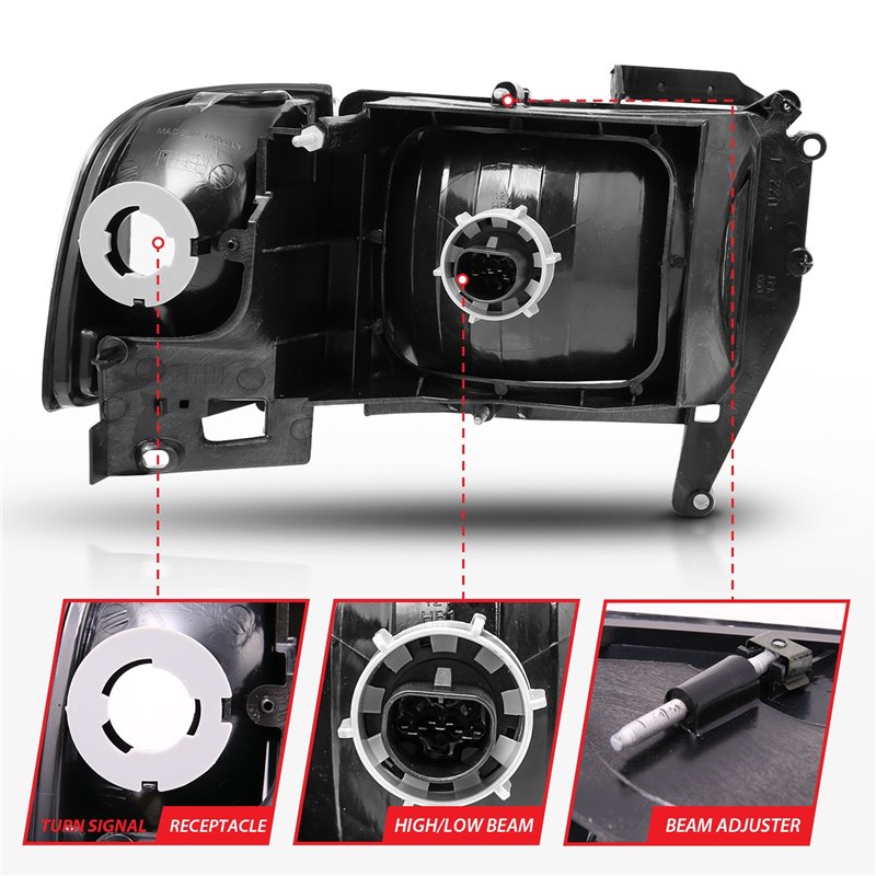 Anzo USA | Crystal Headlight Set - Ram 1500 / 2500 / 3500 2000-2002