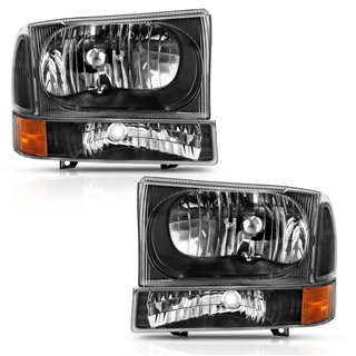 Anzo USA | Crystal Headlight Set - Excursion / F-250 / F-350 2000-2004