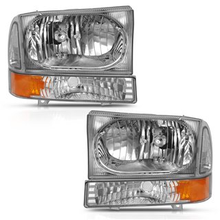 Anzo USA | Crystal Headlight Set - Excursion / F-250 / F-350 2000-2004
