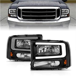 Anzo USA | Crystal Headlight Set - Excursion / F-250 / F-350 2000-2004