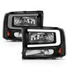 Anzo USA | Crystal Headlight Set - Excursion / F-250 / F-350 2000-2004