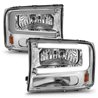 Anzo USA | Crystal Headlight Set - Excursion / F-250 / F-350 2000-2004