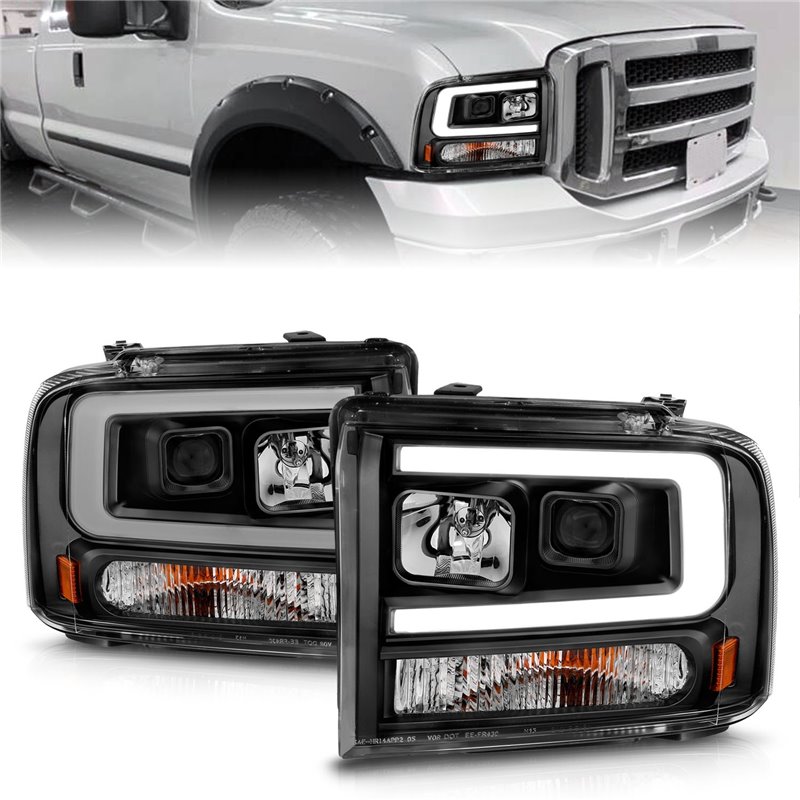 Anzo USA | Projector Headlight Set - Excursion / F-250 / F-350 2005-2007