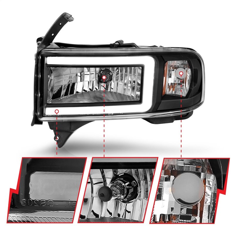 Anzo USA | LED Crystal Headlight - Ram 1500 / 2500 / 3500 2000-2002