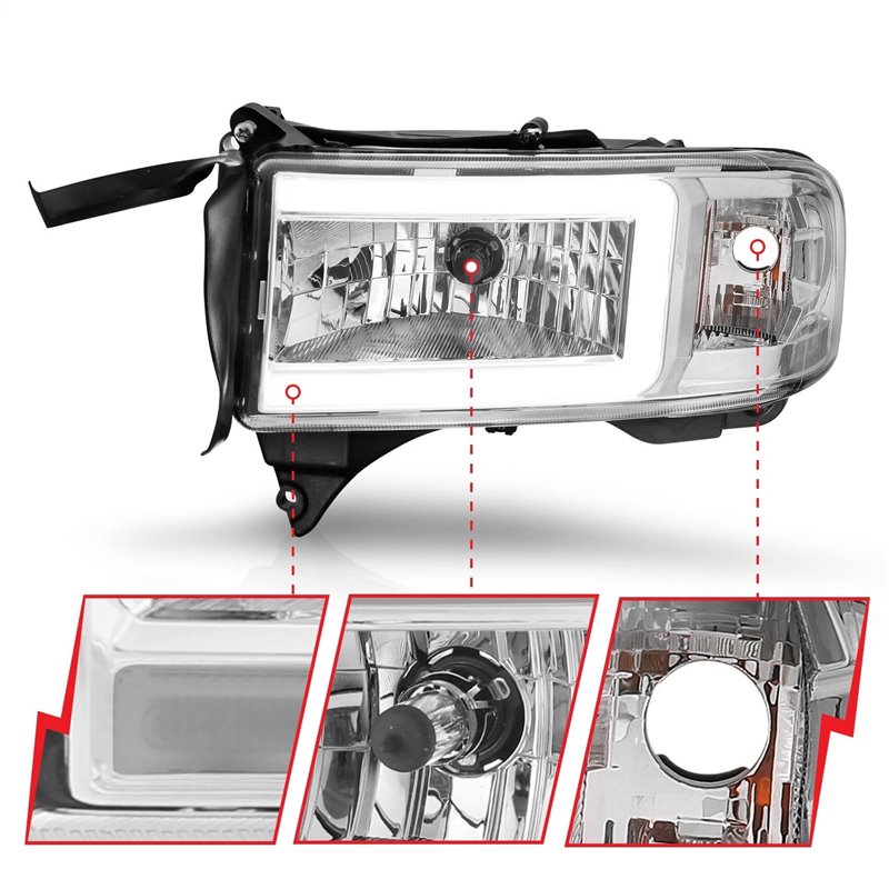 Anzo USA | LED Crystal Headlight - Ram 1500 / 2500 / 3500 2000-2002