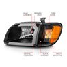 Anzo USA | Crystal Headlight Set - Tundra 3.4L / 4.7L 2000-2004