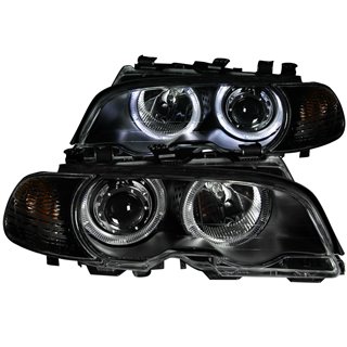 Anzo USA | Projector Headlight Set w/Halo - BMW 2000-2008