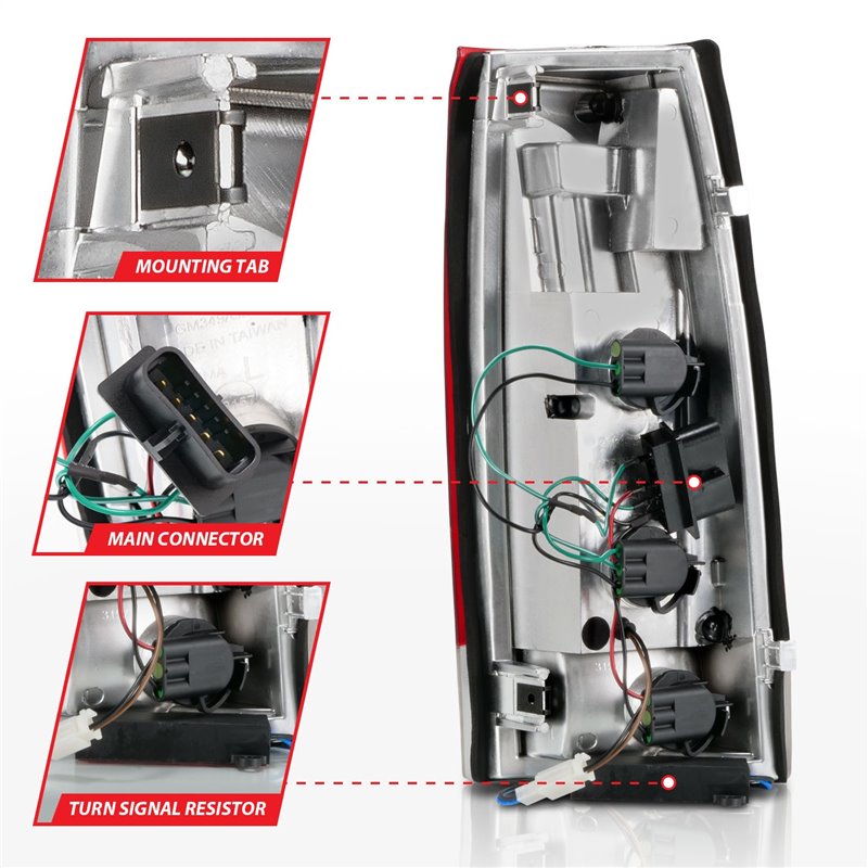 Anzo USA | LED Tail Light - Escalade / Blazer / Tahoe / Yukon 2000
