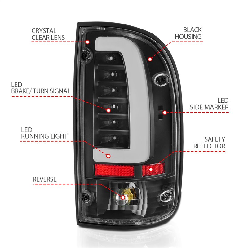 Anzo USA | LED Tail Light - Tacoma 2.4L / 2.7L / 3.4L 1995-2000