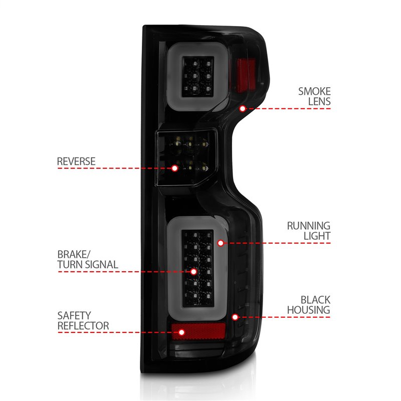 Anzo USA | Sequential LED Tail Light - Silverado 1500 2019-2022