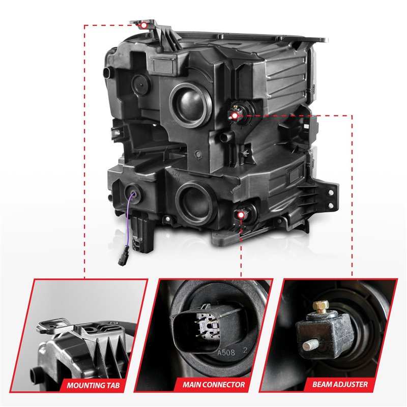 Anzo USA | LED Projector Headlight - Silverado 1500 / Limited 2019-2022
