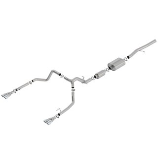 Borla | Cat-Back Exhaust S-Type - Silverado / Sierra 1500 6.2L - Silverado / Sierra 1500 / Limited 6.2L 2019-2023