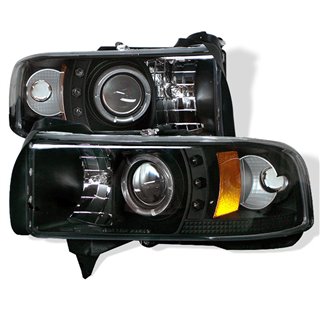 Spyder | Halo LED Projector Headlights - Ram 1500 / 2500 / 3500 1994-2002