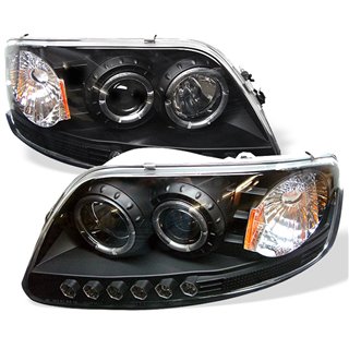 Spyder | Halo LED Projector Headlights - Expedition / F-150 2000-2003