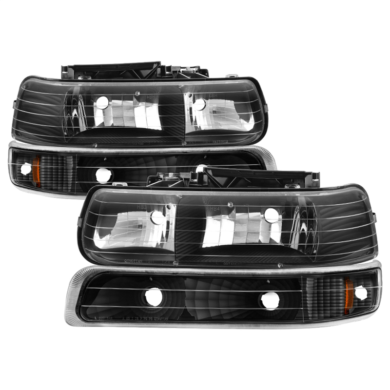 xtune | Crystal Headlights/Bumper Lights - Chevrolet 1999-2006