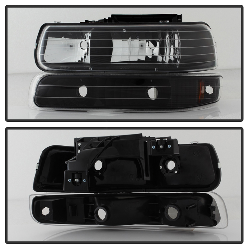 xtune | Crystal Headlights/Bumper Lights - Chevrolet 1999-2006