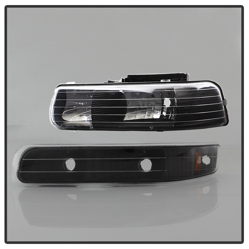 xtune | Crystal Headlights/Bumper Lights - Chevrolet 1999-2006