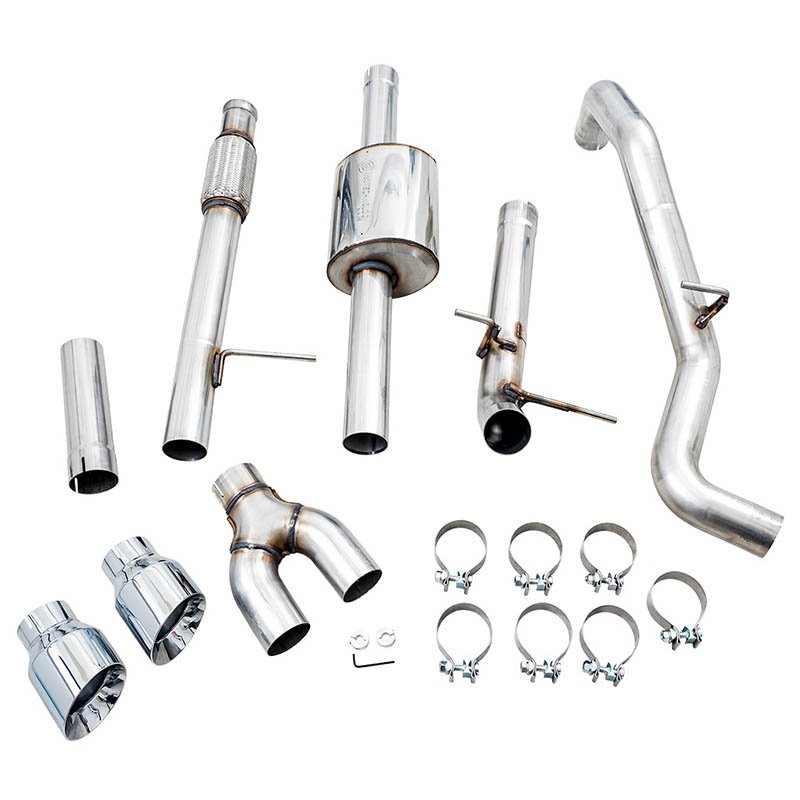 AWE Tuning | 0FG Cat-Back Exhaust Chrome Tips - Silverado / Sierra 1500 / Limited 5.3L 2019-2023