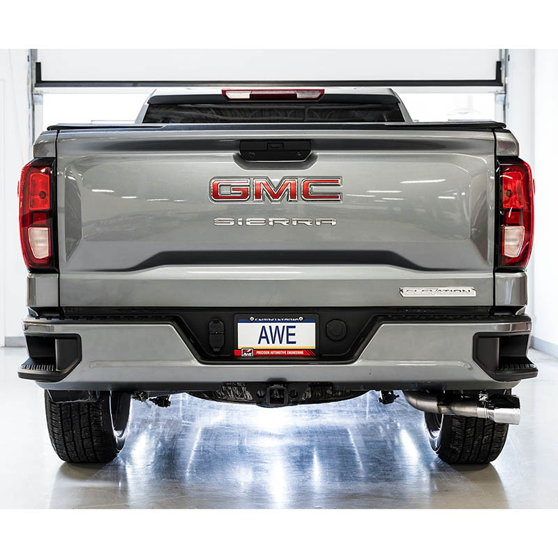 AWE Tuning | 0FG Cat-Back Exhaust Chrome Tips - Silverado / Sierra 1500 / Limited 5.3L 2019-2023