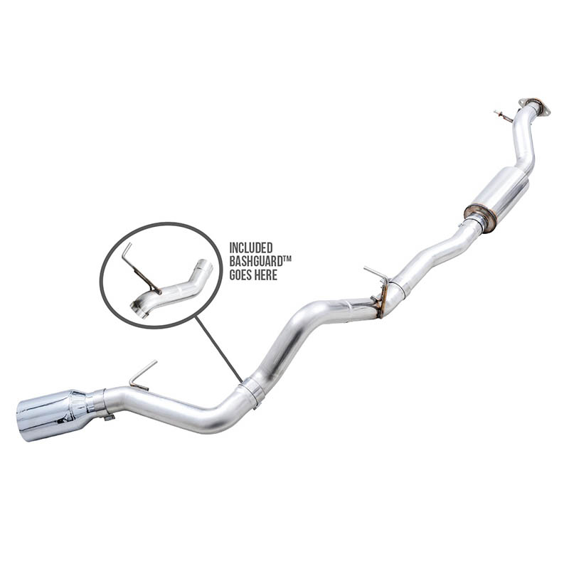 AWE Tuning | 0FG Cat-Back Exhaust (Single 5" Black Tip) - Bronco 2.3T / 2.7T 2021-2023