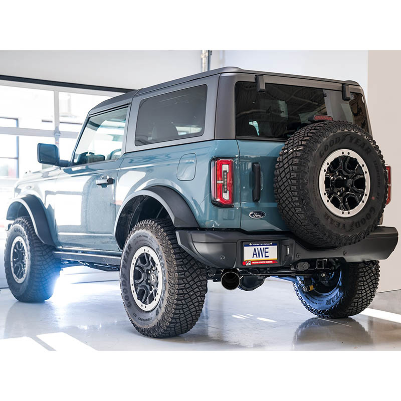 AWE Tuning | 0FG Cat-Back Exhaust (Single 5" Black Tip) - Bronco 2.3T / 2.7T 2021-2023