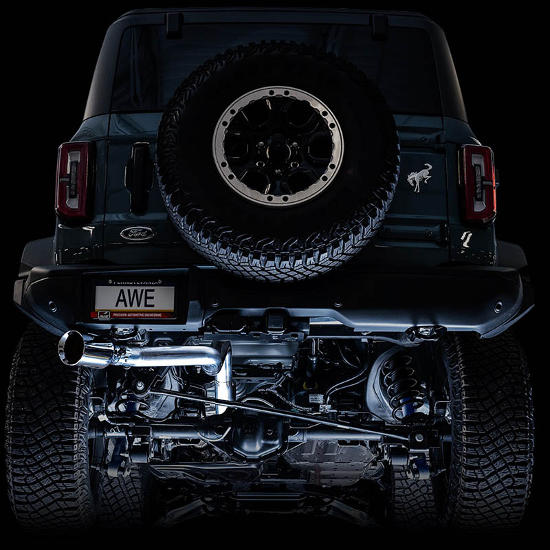 AWE Tuning | 0FG Cat-Back Exhaust (Single 5" Black Tip) - Bronco 2.3T / 2.7T 2021-2023