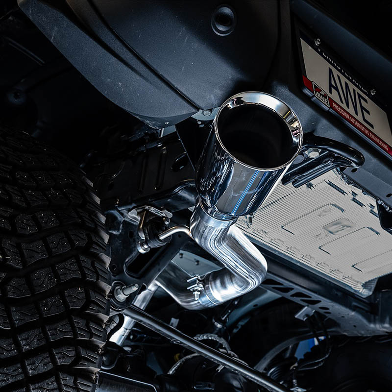 AWE Tuning | 0FG Cat-Back Exhaust (Single 5" Black Tip) - Bronco 2.3T / 2.7T 2021-2023