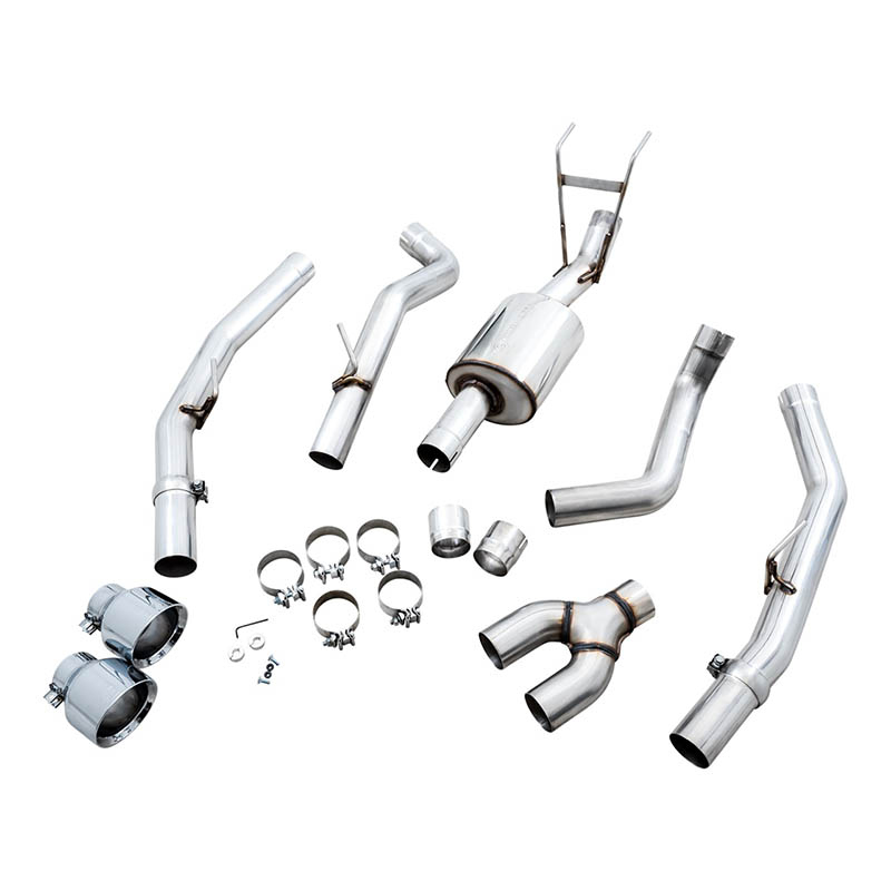AWE Tuning | 0FG Cat-Back Exhaust (Chrome w/ Cutouts) - Ram 1500 5.7L 2009-2023