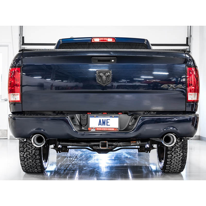 AWE Tuning | 0FG Cat-Back Exhaust (Chrome w/ Cutouts) - Ram 1500 5.7L 2009-2023