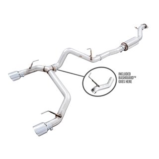 AWE Tuning | 0FG Cat-Back Exhaust (Dual 4.5" Chrome Tips) - Bronco 2.3T / 2.7T 2021-2023