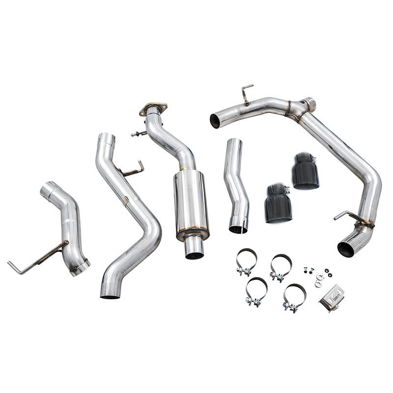 AWE Tuning | 0FG Cat-Back Exhaust (Dual 4.5" Black Tips) - Bronco 2.3T / 2.7T 2021-2023
