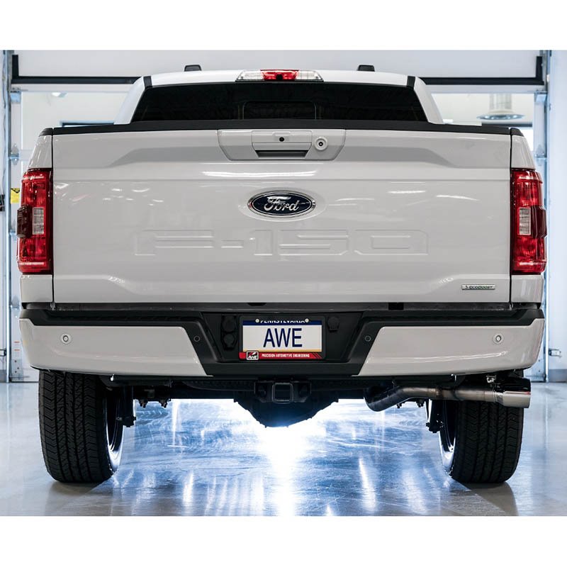 AWE Tuning | 0FG Cat-Back Exhaust (Dual Side Exit Chrome) - F-150 2.7T 2021-2023