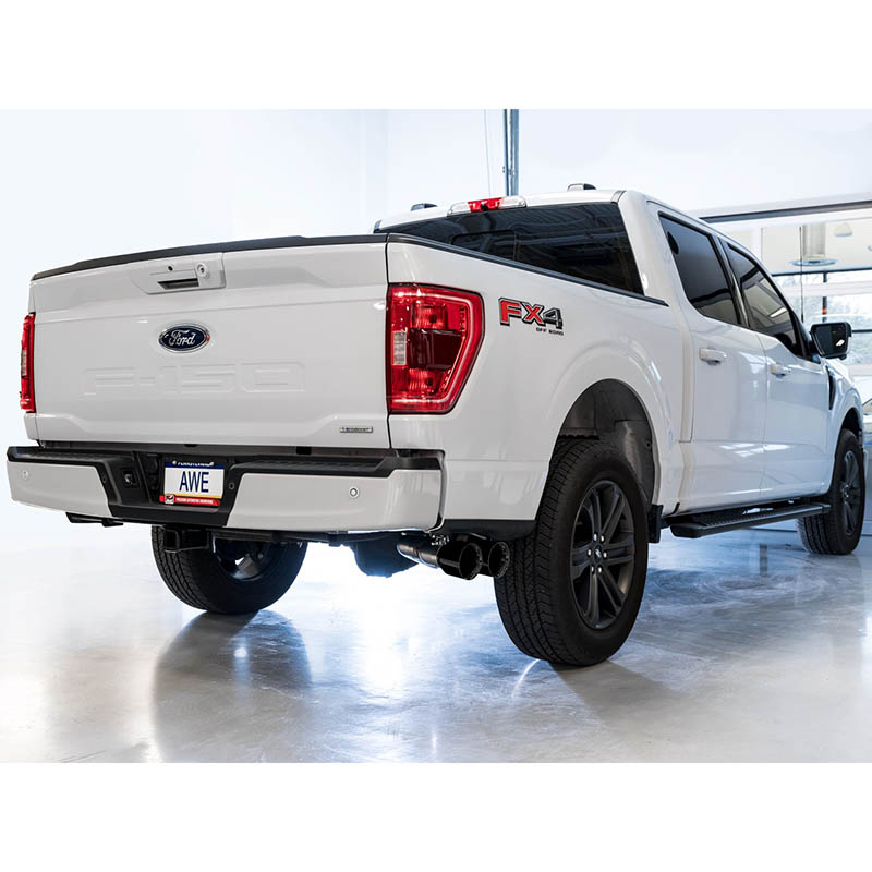 AWE Tuning | 0FG Cat-Back Exhaust (Dual Side Exit Black) - F-150 2.7T 2021-2023