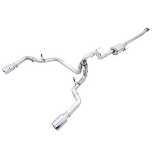 AWE Tuning | 0FG Cat-Back Exhaust (Dual Split Rear Exit Black) - F-150 2.7T 2021-2023