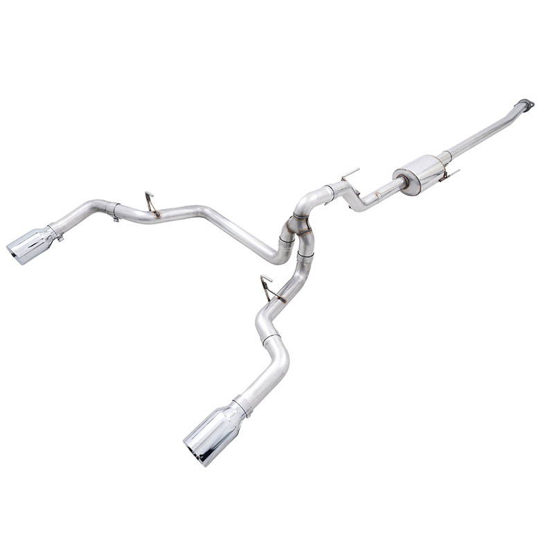 AWE Tuning | 0FG Cat-Back Exhaust (Dual Split Rear Exit Black) - F-150 2.7T 2021-2023
