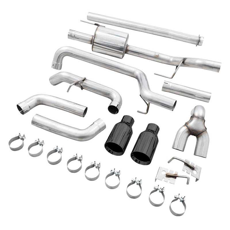 AWE Tuning | 0FG Cat-Back Exhaust (Dual Split Rear Exit Black) - F-150 2.7T 2021-2023