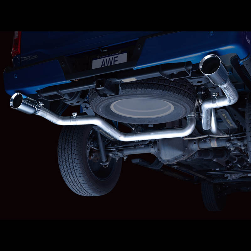 AWE Tuning | 0FG Cat-Back Exhaust (Dual Split Rear Exit Black) - F-150 2.7T 2021-2023
