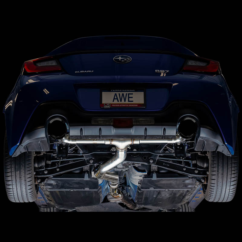 AWE Tuning | Track Cat-Back Exhaust Chrome - FR-S / BRZ / 86 / GR86 2.0L / 2.4L 2013-2023