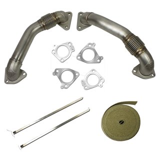 BD Diesel | Turbocharger UpPipes Kit - Silverado / Sierra 2500 HD 6.6L 2001-2004