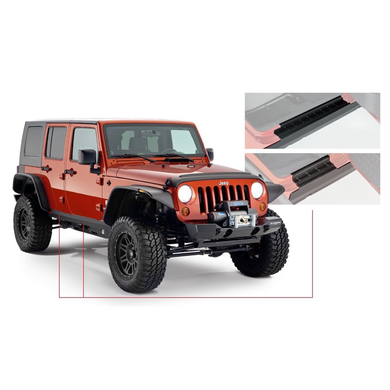 Bushwacker | TrailArmor™ Rocker Panel - Wrangler (JK) 3.6L / 3.8L 2007-2018