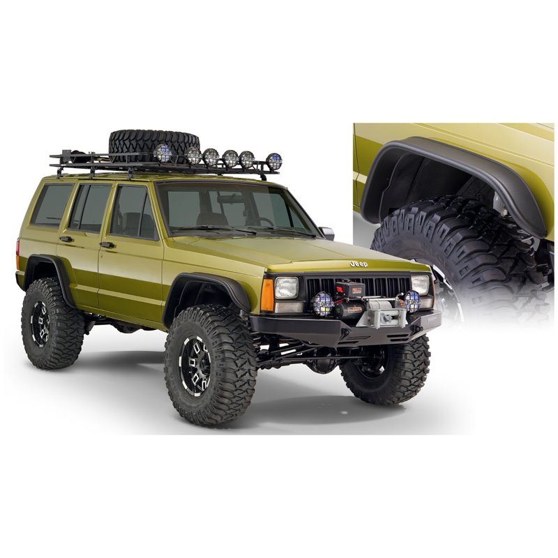 Bushwacker | Flat Style Fender Flares - Cherokee 1984-2001