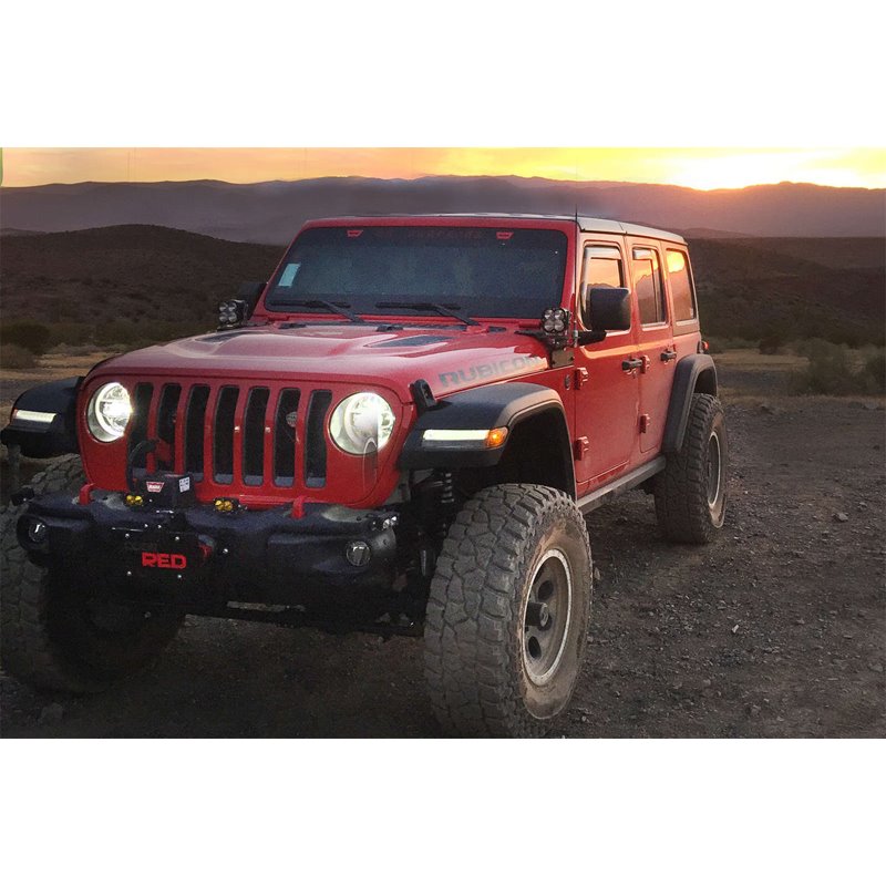 EGR | In-Channel Window Visors - Front/Rear Set - Matte Black - Gladiator / Wrangler (JL) 2018-2021
