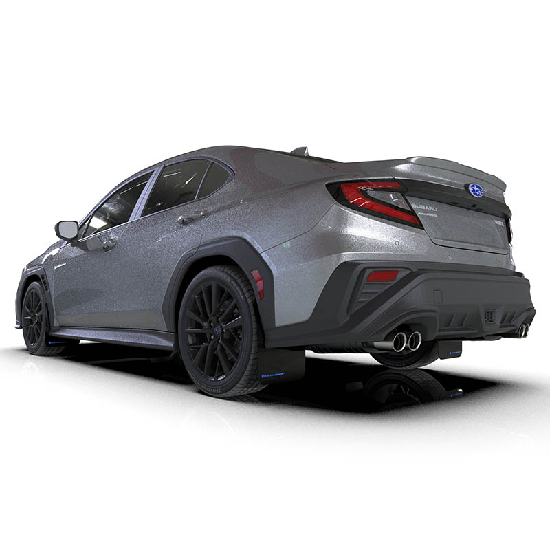 RallyArmor | Black UR Mud Flap Blue Logo - WRX 2022-2024