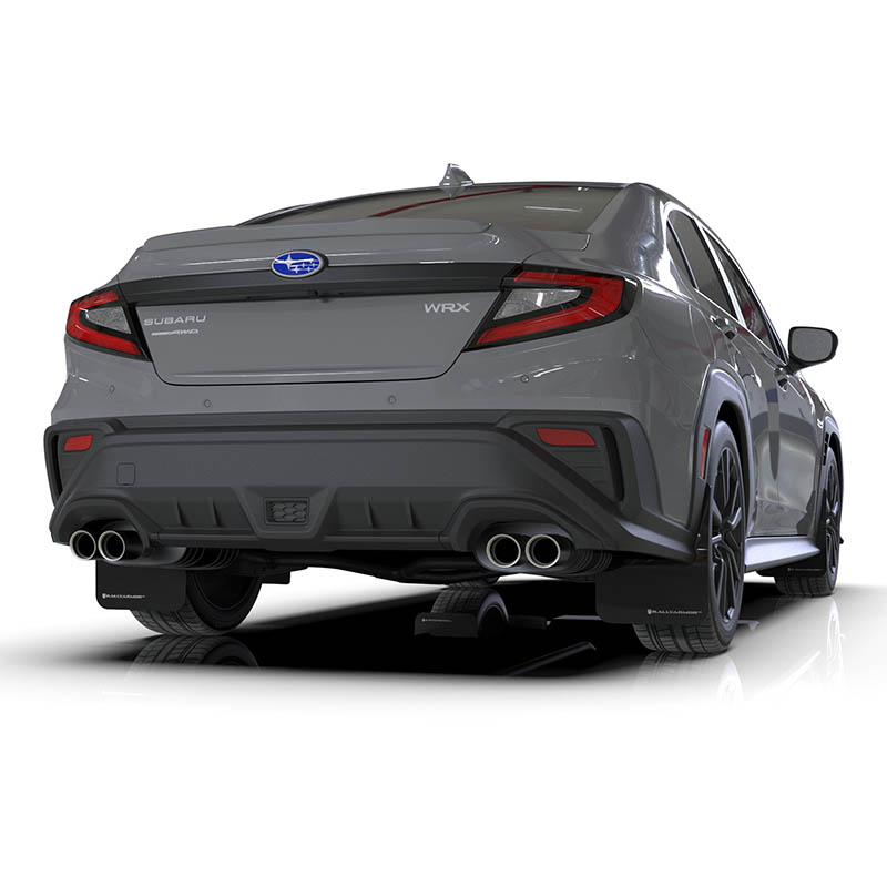 RallyArmor | Black UR Mud Flap Dark Grey Logo - WRX 2022-2024