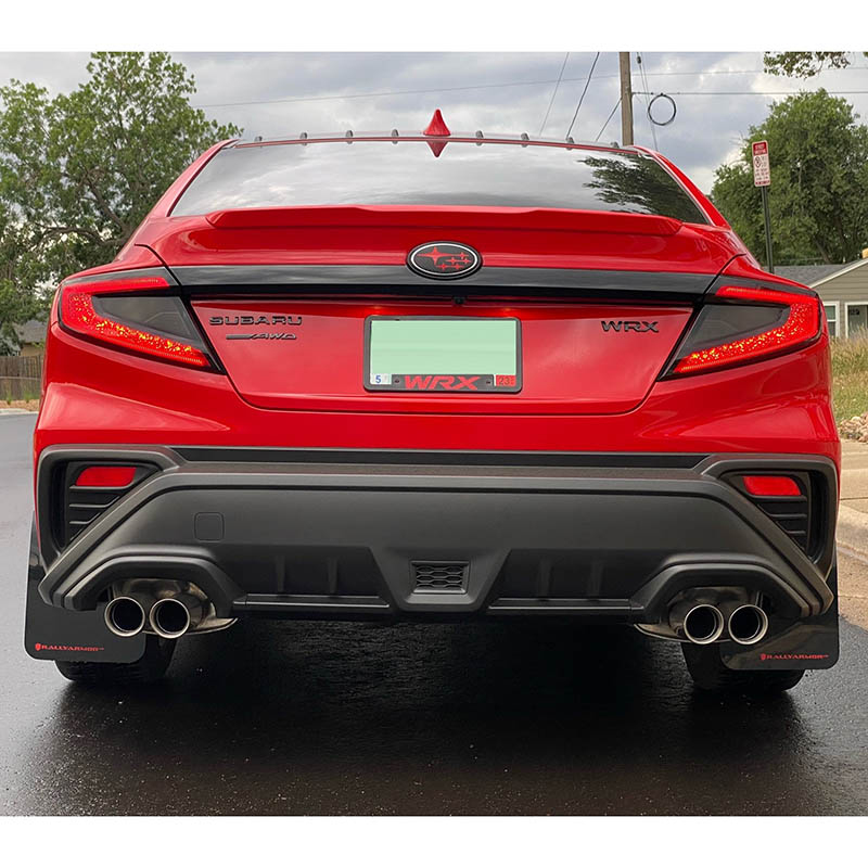 RallyArmor | Black UR Mud Flap Red Logo - WRX 2022-2024
