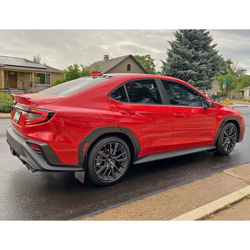 RallyArmor | Black UR Mud Flap Red Logo - WRX 2022-2024