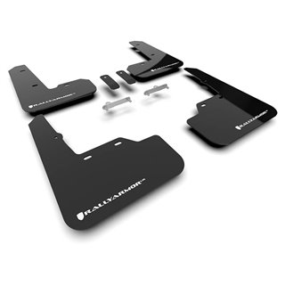 RallyArmor | Black UR Mud Flap White Logo - WRX 2022-2024