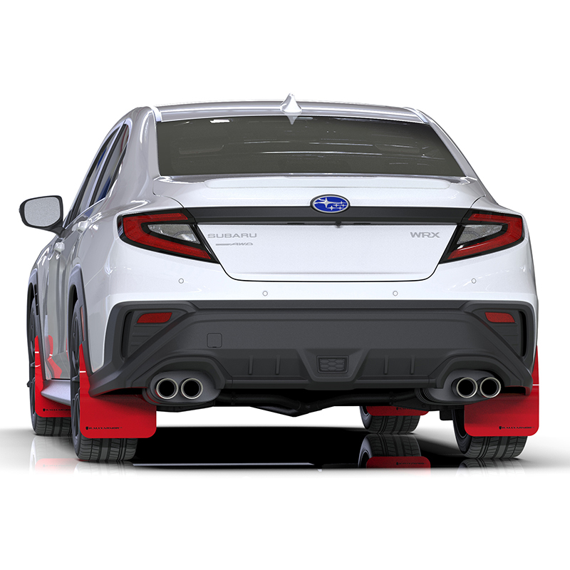 RallyArmor | Red UR Mud Flap Black Logo - WRX 2022-2024
