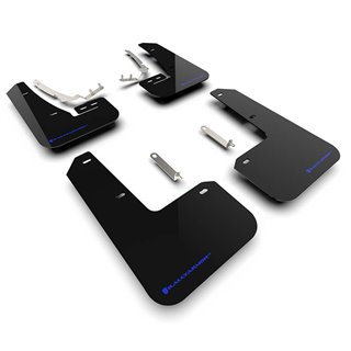 RallyArmor | Black UR Mud Flap Blue Logo - Golf GTI / R (MK8) 2022-2024